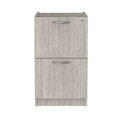 Alera® Valencia™ Series File/File Full Pedestal File, Left or Right, 2 Legal/Letter-Size File Drawers, Gray, 15.63" x 20.5" x 28.5"