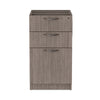 Alera® Valencia™ Series Box/Box/File Full Pedestal File, Left/Right, 3-Drawers: Box/Box/File, Legal/Letter, Gray, 15.63" x 20.5" x 28.5" Vertical Pedestal File Cabinets - Office Ready