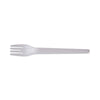 Eco-Products® Plantware® Compostable Cutlery, Fork, 6", Pearl White, 50/Pack, 20 Pack/Carton Disposable Forks - Office Ready