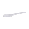 Eco-Products® Plantware® Compostable Cutlery, Spoon, 6", Pearl White, 50/Pack, 20 Pack/Carton Disposable Soup Spoons - Office Ready