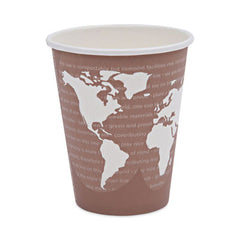 Eco-Products® World Art™ Hot Cups, 8 oz, Plum, 50/Pack