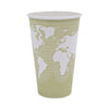 Eco-Products® World Art™ Hot Cups, 16 oz, Moss, 50/Pack Cups-Hot Drink, Paper - Office Ready