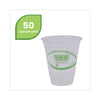 Eco-Products® GreenStripe® Cold Drink Cups, 12 oz, Clear, 50/Pack, 20 Packs/Carton Cups-Cold Drink, PLA - Office Ready