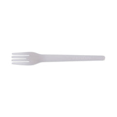 Eco-Products® Plantware® Compostable Cutlery, Fork, 6", Pearl White, 50/Pack, 20 Pack/Carton