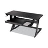 3M™ Precision Standing Desk, 35.4" x 22.2" x 6.2" to 20", Black Sit/Stand Desk-Mounted Adjustable-Height Desks - Office Ready