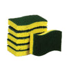 Scotch-Brite® Heavy-Duty Scrub Sponge, 4.5 x 2.7, 0.6" Thick, Yellow/Green, 6/Pack Sponges-Scrub Sponge - Office Ready