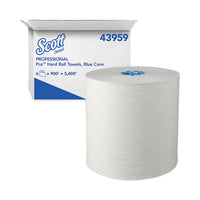 Scott® Pro Hard Roll Paper Towels with Absorbency Pockets for Scott® Pro Dispenser, for Scott Pro Dispenser, Blue Core Only, 900 ft Roll, 6 Rolls/Carton Towels & Wipes-Hardwound Paper Towel Roll - Office Ready