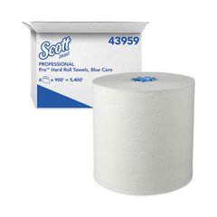 Scott® Pro Hard Roll Paper Towels with Absorbency Pockets for Scott® Pro Dispenser, for Scott Pro Dispenser, Blue Core Only, 900 ft Roll, 6 Rolls/Carton