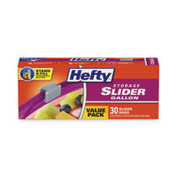 Hefty® Slider Bags, 1 gal, 1.5 mil, 10.56