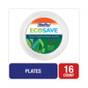Hefty® ECOSAVE™ Tableware, Plate, Bagasse, 10.13" dia, White,  16/Pack Dinnerware-Plate, Paper - Office Ready