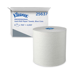 Scott® Pro™ Plus Hard Roll Towels, Green Harvest, 8" x 700 ft, White, 6 Roll/Carton