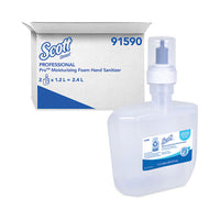 Scott® Pro™ Moisturizing Foam Hand Sanitizer, 1,200 mL Cassette, Fruity Cucumber Scent, 2/Carton Hand Sanitizer Refills, Moisturizing Foam - Office Ready