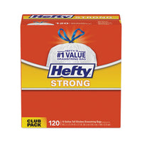 Hefty® Strong Tall Kitchen Drawstring Bags, 13 gal, 0.9 mil, 23.75