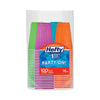 Hefty® Easy Grip® Disposable Plastic Party Cups, 16 oz, Assorted Colors, 100/Pack Cups-Cold Drink, Plastic - Office Ready