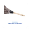 Boardwalk® Professional Ostrich Feather Duster, Gray, 14" Length, 6" Handle Handheld Wand Dusters - Office Ready