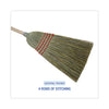 Boardwalk® Mixed Fiber Maid Broom, Mixed Fiber Bristles, 55" Overall Length, Natural, 12/Carton Brooms-Traditional Corn/Synthetic Broom - Office Ready