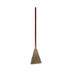 Boardwalk® Corn Fiber Lobby/Toy Broom, Corn Fiber Bristles, 39" Overall Length, Red, 12/Carton