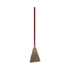Boardwalk® Corn Fiber Lobby/Toy Broom, Corn Fiber Bristles, 39" Overall Length, Red