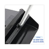 Boardwalk® Lobby Dust Pan, 11.75 x 37, 34" Handle, Plastic/Aluminum, Black/Silver Dustpans-Scoop, Plastic - Office Ready