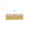 Boardwalk® Deck Brush Head, 2" Cream Polypropylene Bristles, 10" Brush Broom Heads-Deck Brush - Office Ready