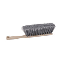 Boardwalk® Counter Brush, Gray Flagged Polypropylene Bristles, 4.5