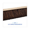 Boardwalk® Floor Brush Head, 3.25" Natural Palmyra Fiber Bristles, 24" Brush Broom Heads-Push Broom - Office Ready