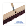 Boardwalk® Floor Brush Head, 3.25" Maroon Stiff Polypropylene Bristles, 24" Brush Broom Heads-Push Broom - Office Ready