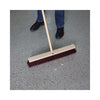 Boardwalk® Floor Brush Head, 3.25" Maroon Stiff Polypropylene Bristles, 24" Brush Broom Heads-Push Broom - Office Ready