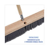 Boardwalk® Floor Brush Head, 3" Gray Flagged Polypropylene Bristles, 24" Brush Broom Heads-Push Broom - Office Ready