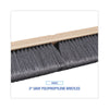 Boardwalk® Floor Brush Head, 3" Gray Flagged Polypropylene Bristles, 24" Brush Broom Heads-Push Broom - Office Ready