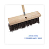 Boardwalk® Street Broom Head, 6.25" Brown Polypropylene Bristles, 16" Brush Push Broom Heads - Office Ready