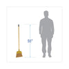 Boardwalk® Corn/Fiber Angled-Head Brooms, 55" Handle, Yellow, 12/Carton Brooms-Traditional Angled Broom - Office Ready