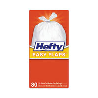 Hefty® Easy Flaps® Trash Bags, 13 gal, 0.8 mil, 23.75