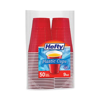 Hefty Disposable Party Cups, Assorted Colors,16 oz, 100 Count pack