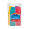 Hefty® Easy Grip® Disposable Plastic Party Cups, 16 oz, Assorted Colors, 100/Pack, 4 Packs/Carton Cups-Cold Drink, Plastic - Office Ready