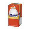 Hefty® Easy Flaps® Trash Bags, 13 gal, 0.8 mil, 23.75" x 28", White, 80/Box Bags-Tall Kitchen, Lawn & Leaf Bags - Office Ready