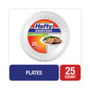 Hefty® Soak Proof Tableware, Foam Plates, 10.25" dia, White, 25/Pack Dinnerware-Plate, Foam - Office Ready