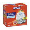 Hefty® Ultra Strong Tall Kitchen & Trash Bags, 13 gal, 0.9 mil, 23.75" x 24.88", White, 330/Carton Bags-Tall Kitchen, Lawn & Leaf Bags - Office Ready