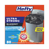 Hefty® Ultra Strong BlackOut® Tall-Kitchen Drawstring Bags, 13 gal, 0.9 mil, 23.75" x 24.88", Black, 240/Carton Bags-Tall Kitchen, Lawn & Leaf Bags - Office Ready