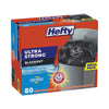 Hefty® Ultra Strong BlackOut® Tall-Kitchen Drawstring Bags, 13 gal, 0.9 mil, 23.75" x 24.88", Black, 240/Carton Bags-Tall Kitchen, Lawn & Leaf Bags - Office Ready