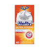 Hefty® Ultra Strong Tall Kitchen & Trash Bags, 13 gal, 0.9 mil, 23.75" x 24.88", White, 40/Box Bags-Tall Kitchen, Lawn & Leaf Bags - Office Ready