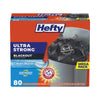 Hefty® Ultra Strong BlackOut® Tall-Kitchen Drawstring Bags, 13 gal, 0.9 mil, 23.75" x 24.88", Black, 240/Carton Bags-Tall Kitchen, Lawn & Leaf Bags - Office Ready