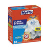 Hefty® Ultra Strong Scented Tall White Kitchen Bags, 13 gal, 0.9 mil, 23.75" x 24.88", White, 80/Box Bags-Tall Kitchen, Lawn & Leaf Bags - Office Ready