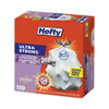 Hefty® Ultra Strong Scented Tall White Kitchen Bags, 13 gal, 0.9 mil, 23.75" x 24.88", White, 110/Box Bags-Tall Kitchen, Lawn & Leaf Bags - Office Ready
