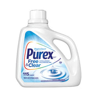 Purex® Free and Clear Liquid Laundry Detergent, Unscented, 150 oz Bottle Cleaners & Detergents-Laundry Detergent - Office Ready
