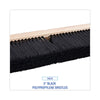 Boardwalk® Floor Brush Head, 3" Black Polypropylene Bristles, 24" Brush Push Broom Heads - Office Ready
