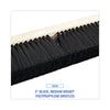 Boardwalk® Floor Brush Head, 3" Black Medium Weight Polypropylene Bristles, 18" Brush Broom Heads-Push Broom - Office Ready