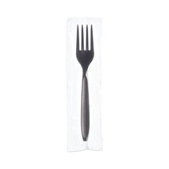 SOLO?« Reliance?äó Mediumweight Cutlery, Fork, Black, 1,000/Carton
