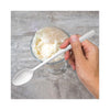 Dart® Bonus® Polypropylene Cutlery, 8", Spoon, White, 1000/Carton Disposable Soup Spoons - Office Ready