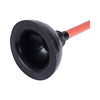 Boardwalk® Toilet Plunger, 18" Plastic Handle, 5.63" dia, Red/Black, 6/Carton Flanged/Toilet Plunger Cups - Office Ready